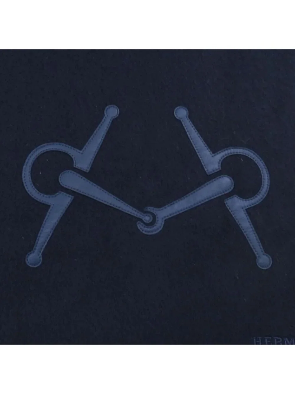 Hermes Scarf Navy - Picture 4 of 9